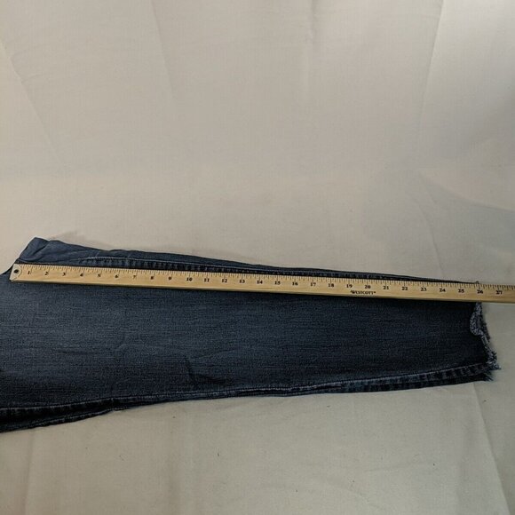 1822 Denim Jeans Pants Distressed Blue 14 High Rise Skinny Ankle - Picture 10 of 14